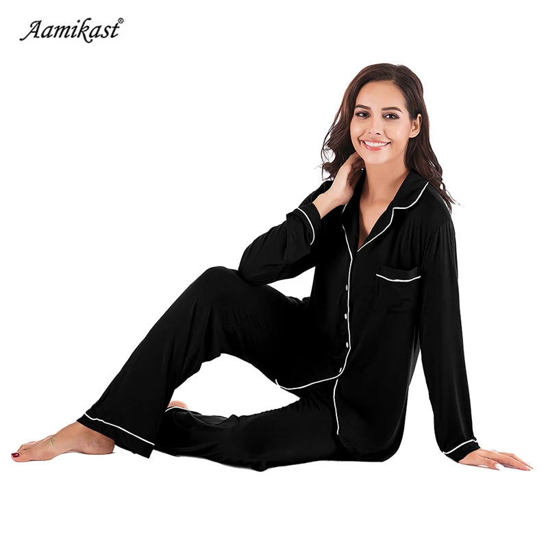 Loose Casual Fleece Pajamas Sets