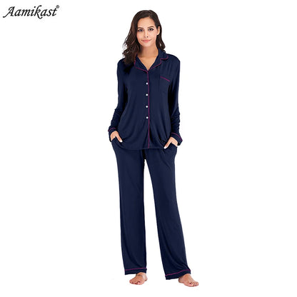 Loose Casual Fleece Pajamas Sets