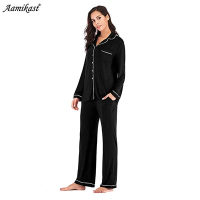 Loose Casual Fleece Pajamas Sets