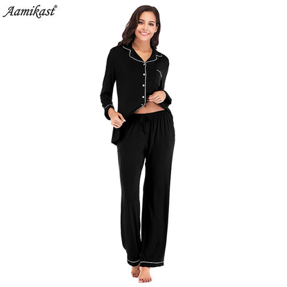 Loose Casual Fleece Pajamas Sets