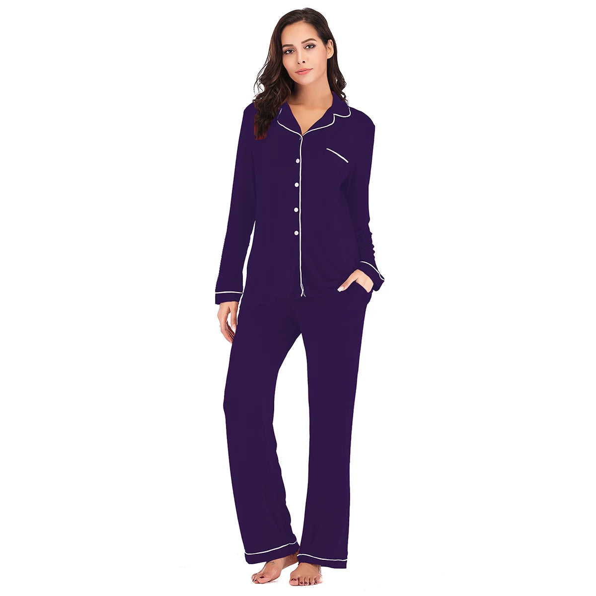 Loose Casual Fleece Pajamas Sets