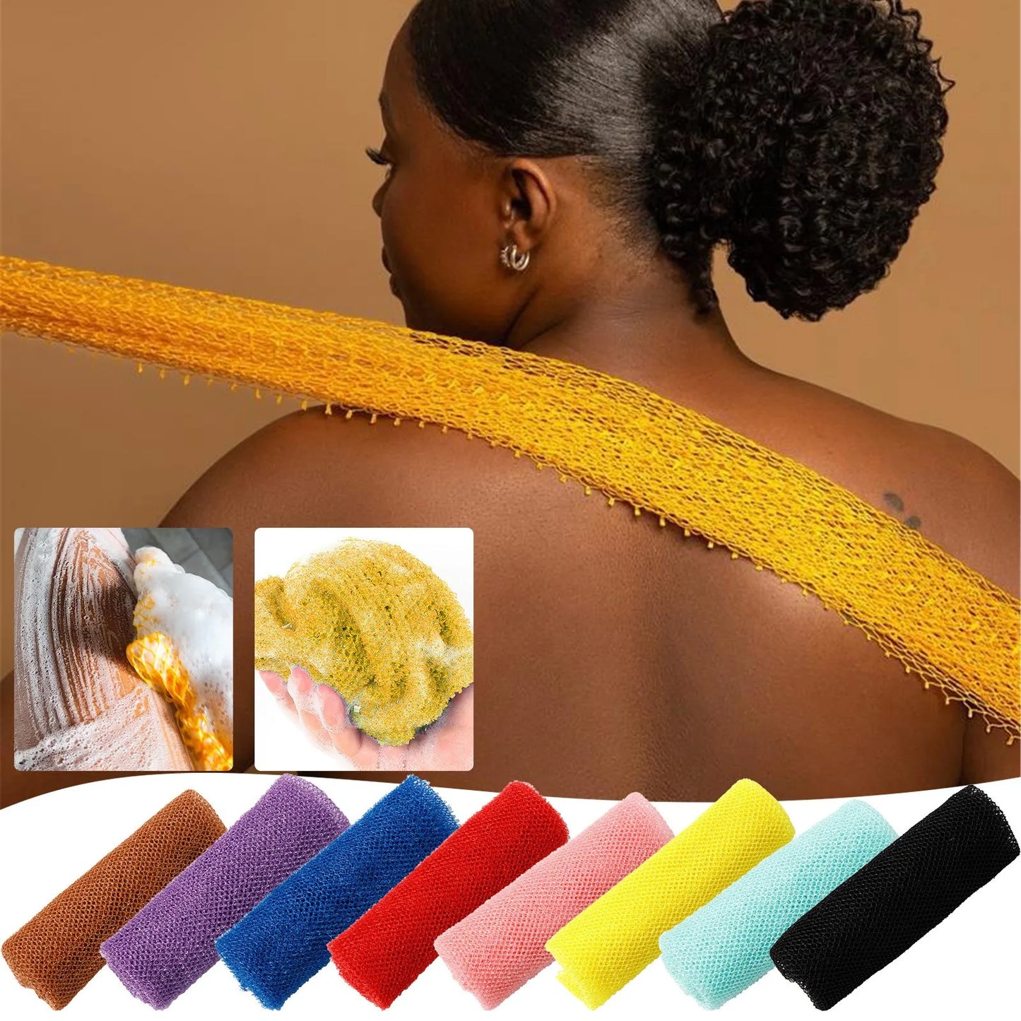 African Exfoliating Scrubbing Net Sponge