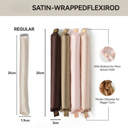 Heatless Hair Satin Flexi Rods