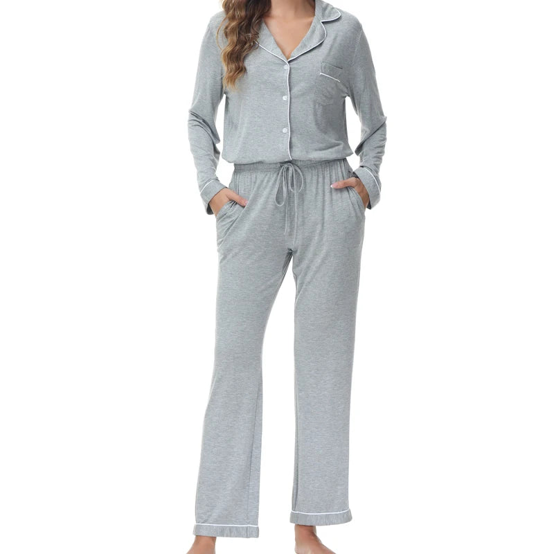 Loose Casual Fleece Pajamas Sets