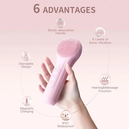 Exfoliating Vibrating Facial Cleansing Brush