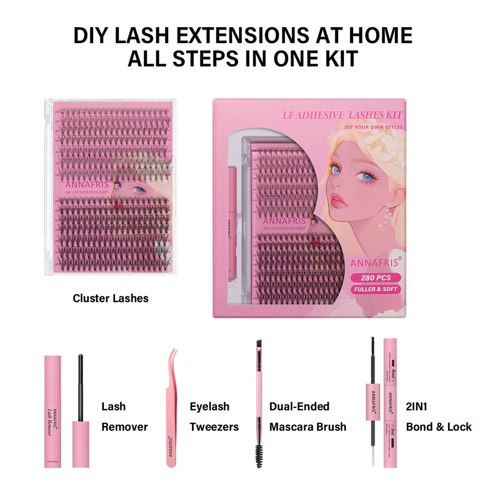 Eyelash Extension Clusters Kit