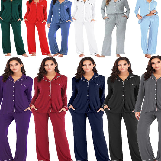 Loose Casual Fleece Pajamas Sets